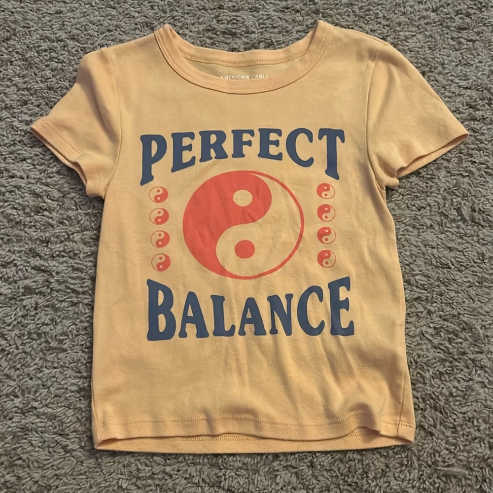 Size small: American Eagle baby tees, worn once or twice.
